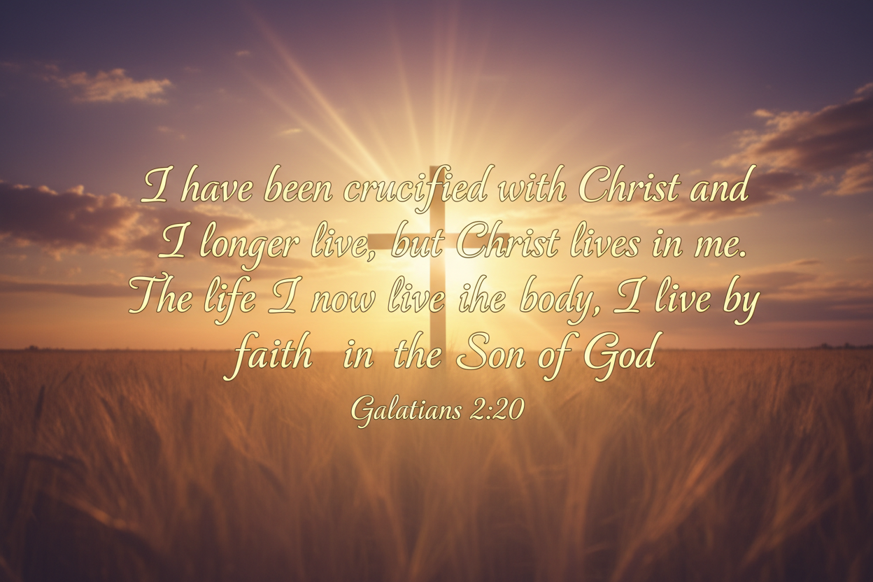 Galatians 2:20 with Scripture Text
