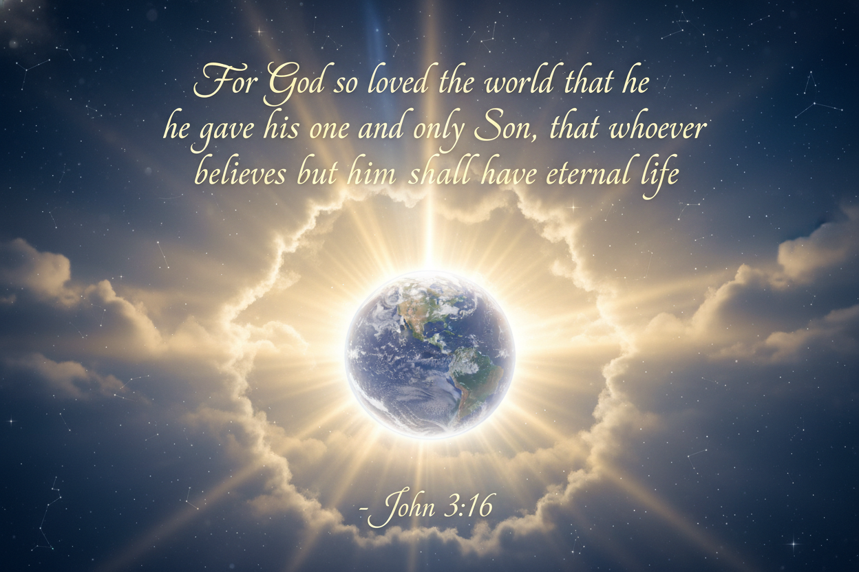 John 3:16 with Scripture Text