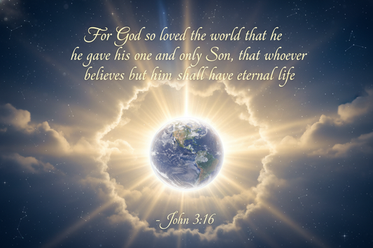 John 3:16 with Scripture Text