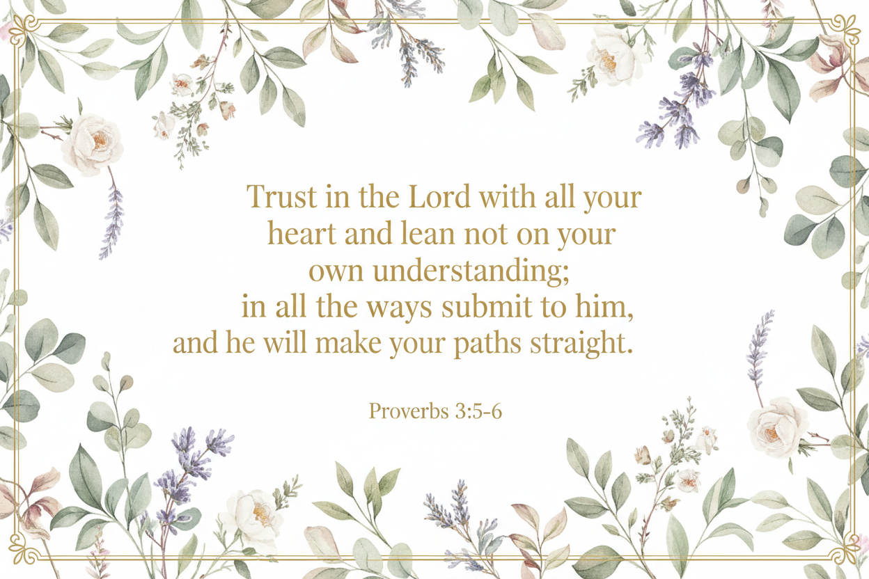 Proverbs 3:5-6